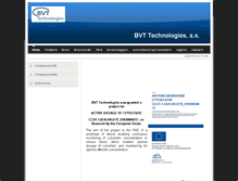 Tablet Screenshot of bvt.cz